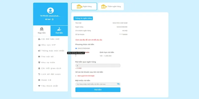 Chú ý các thông tin cơ bản để nhận thưởng nhanh